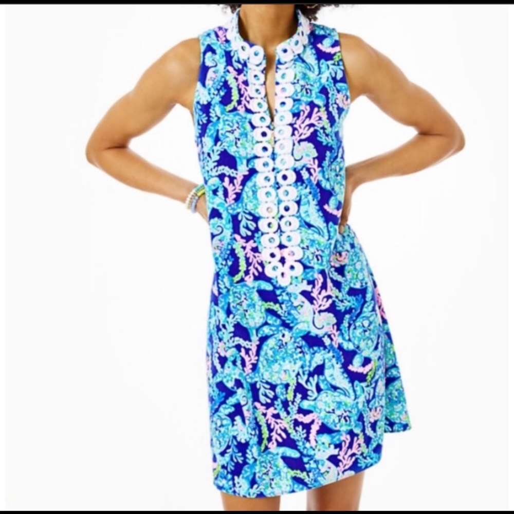 💞Lilly Pulitzer jane shift dress in Turtle Villa